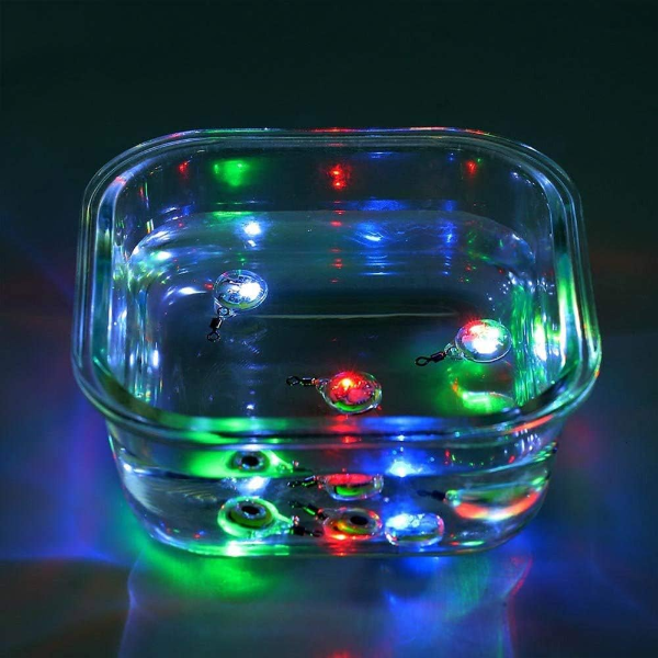 do led lights fishing lure works Deep Drop Underwater Eye Shape Fishing LED Lure