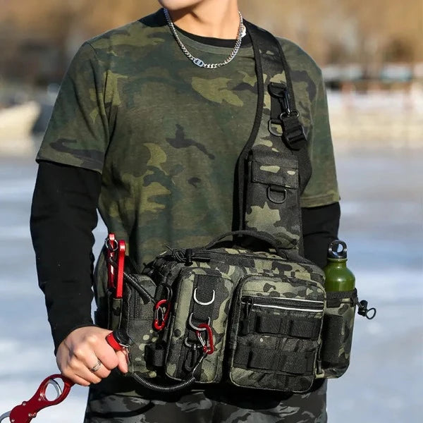 Single Shoulder Crossbody Fishing Bag